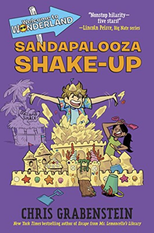 Book cover for "Sandapalooza Shake-Up" by Chris Grabenstein