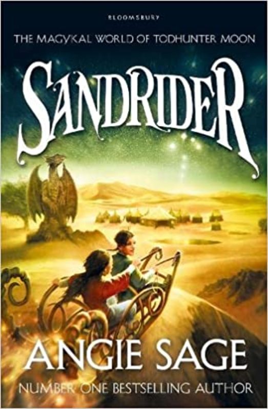 Book cover for "Sandrider" by Angie Sage