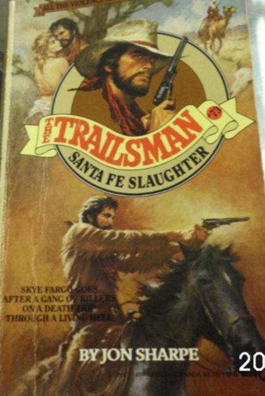 Book cover for "Santa Fe Slaughter" by Jon Sharpe