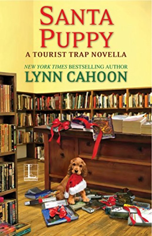 Book cover for "Santa Puppy" by Lynn Cahoon