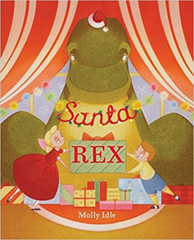 Book cover for "Santa Rex" by Molly Idle