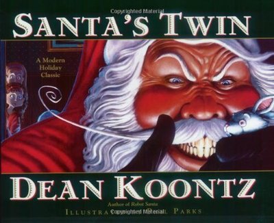 Book cover for "Santa's Twin" by Dean Koontz