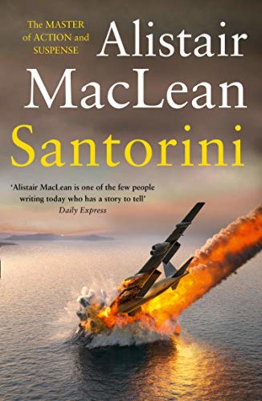 Book cover for "Santorini" by Alistair MacLean