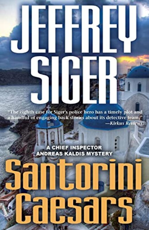 Book cover for "Santorini Caesars" by Jeffrey Siger