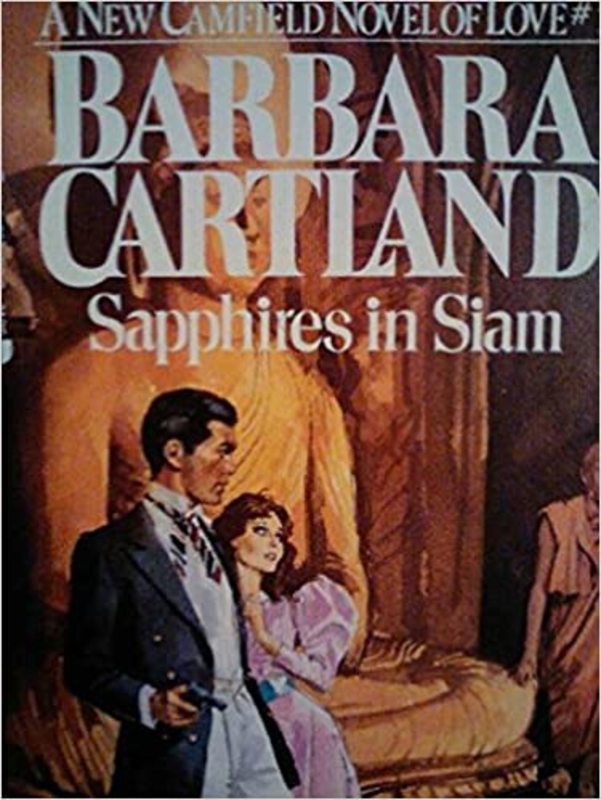 Book cover for "Sapphires In Siam" by Barbara Cartland