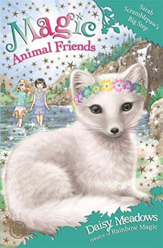 Book cover for "Sarah Scramblepaw's Big Step" by Daisy Meadows