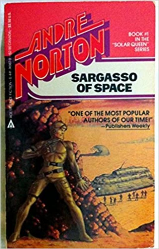 Book cover for "Sargasso of Space" by Andre Norton