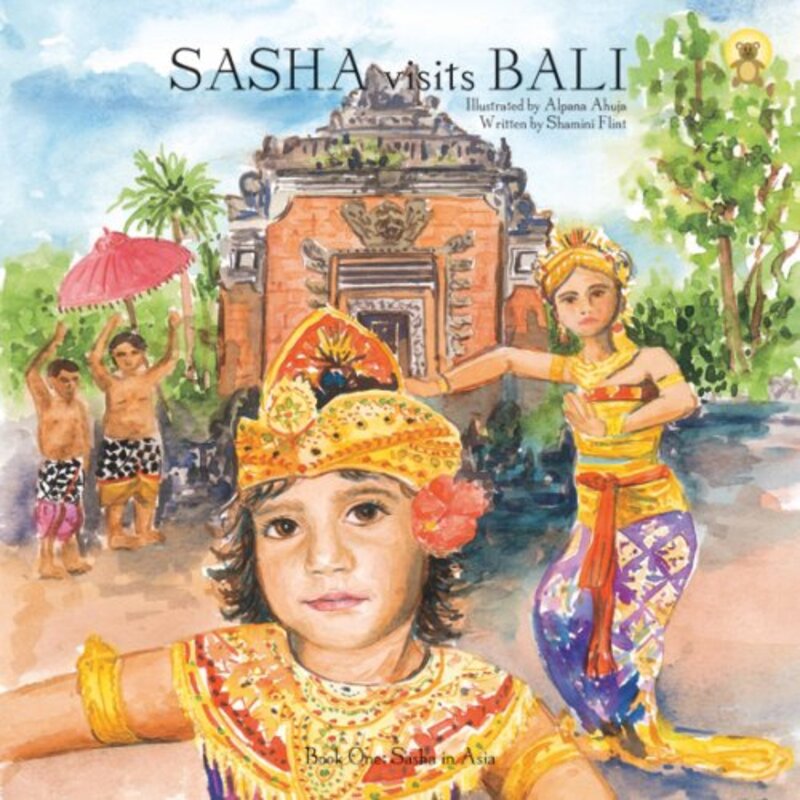 Book cover for "Sasha Visits Bali" by Shamini Flint