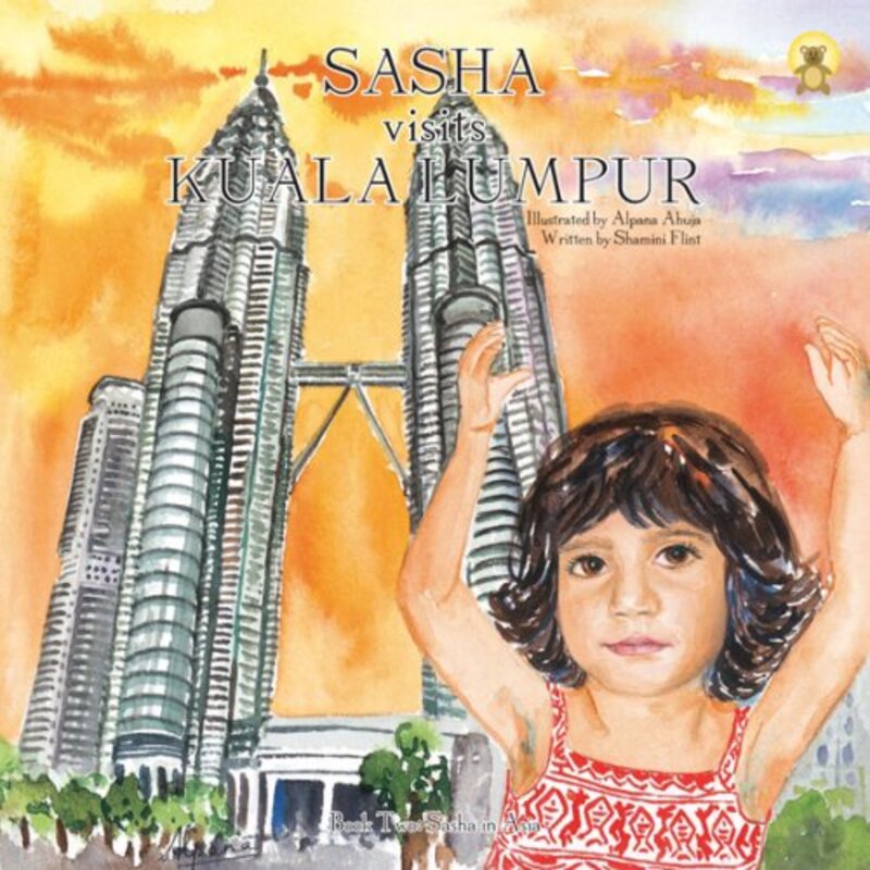 Book cover for "Sasha Visits Kuala Lumpur" by Shamini Flint