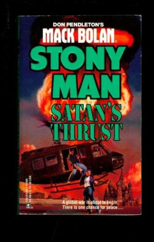 Book cover for "Satan's Thrust" by Don Pendleton