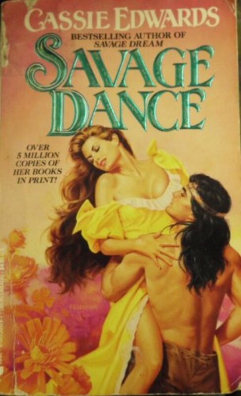 Book cover for "Savage Dance" by Cassie Edwards