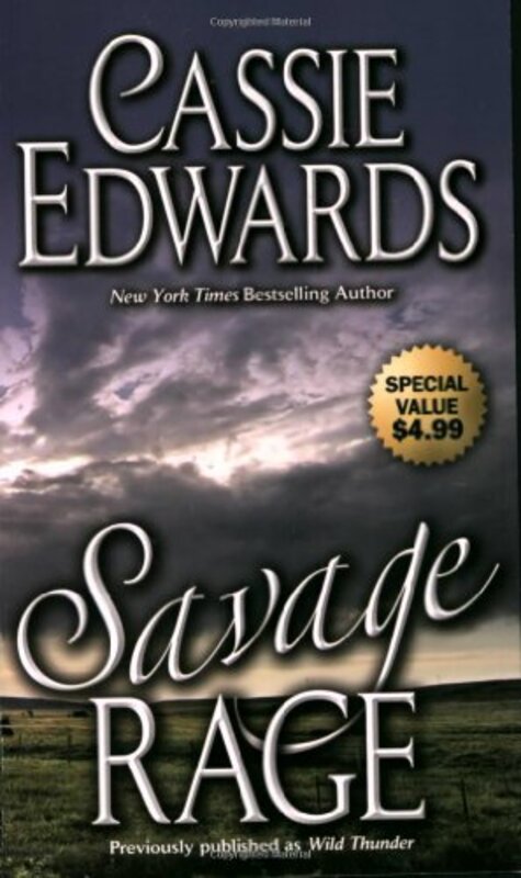 Book cover for "Savage Rage" by Cassie Edwards
