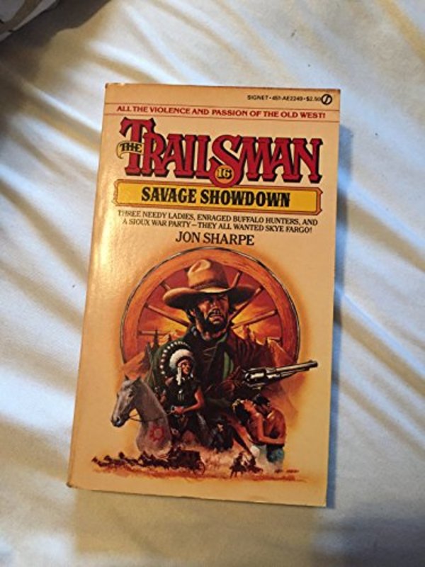 Book cover for "Savage Shadow" by Jon Sharpe