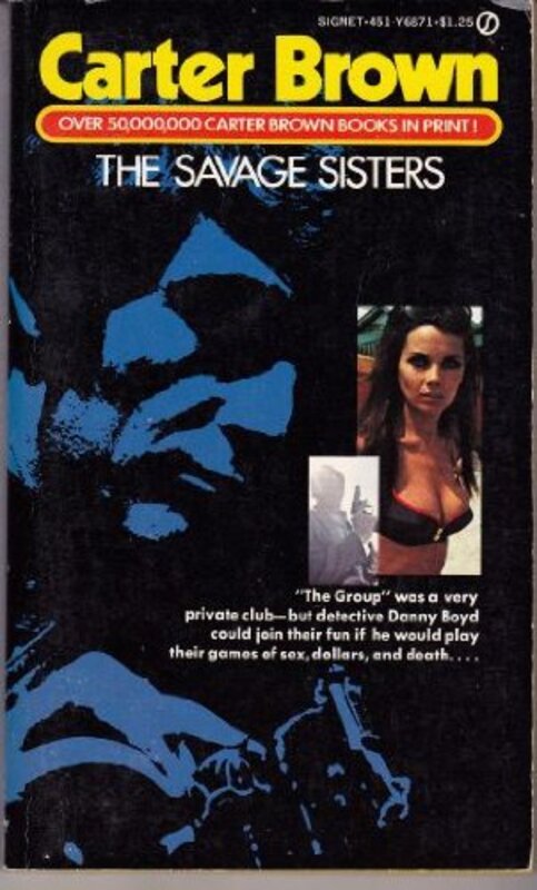 Book cover for "Savage Sisters" by Carter Brown
