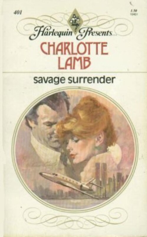 Book cover for "Savage Surrender" by Charlotte Lamb