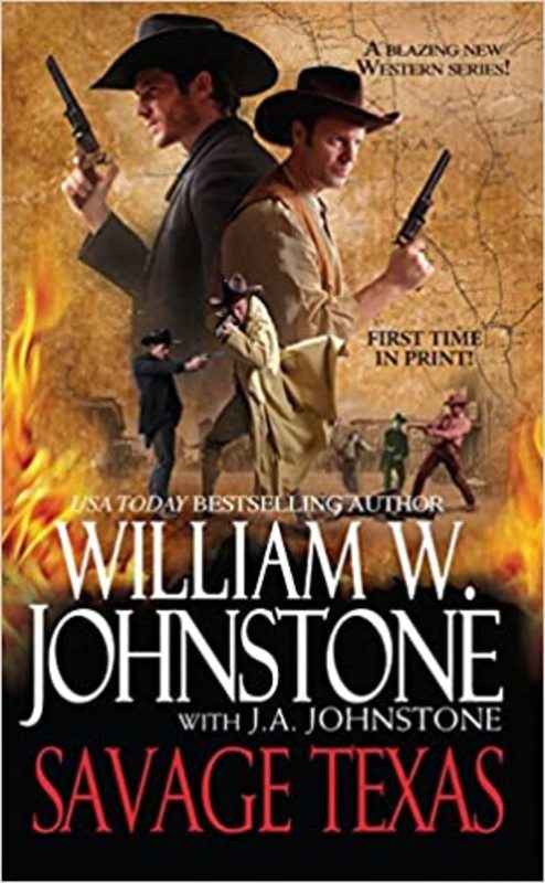 Book cover for "Savage Texas" by J A Johnstone