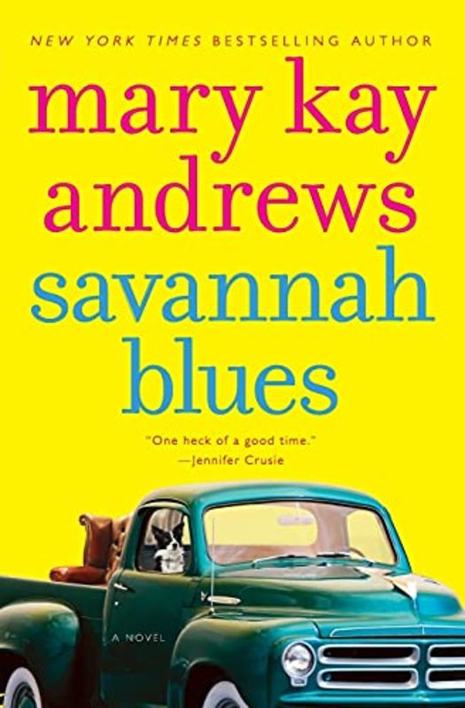 Book cover for "Savannah Blues" by Mary Kay Andrews
