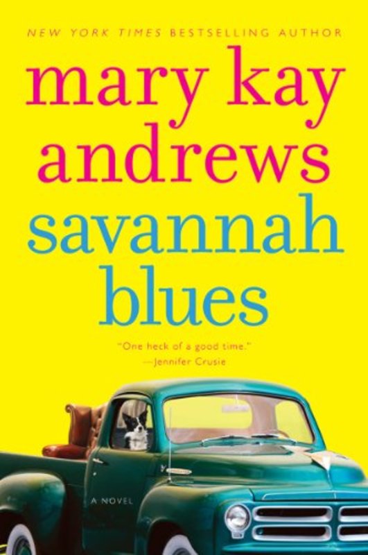 Book cover for "Savannah Blues" by Mary Kay Andrews