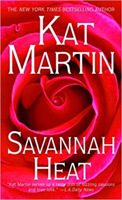 Book cover for "Savannah Heat" by Kat Martin