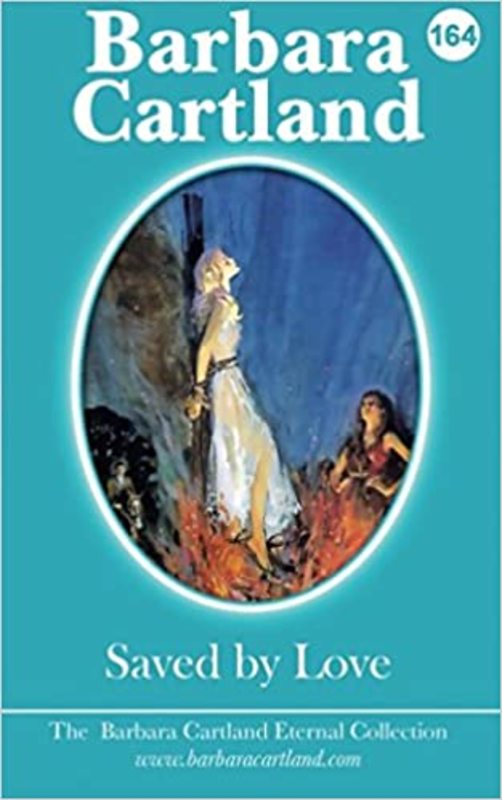 Book cover for "Saved by Love" by Barbara Cartland
