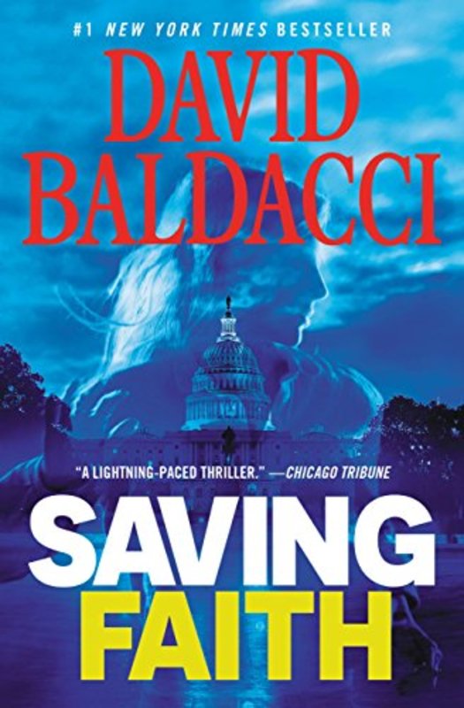 Book cover for "Saving Faith" by David Baldacci