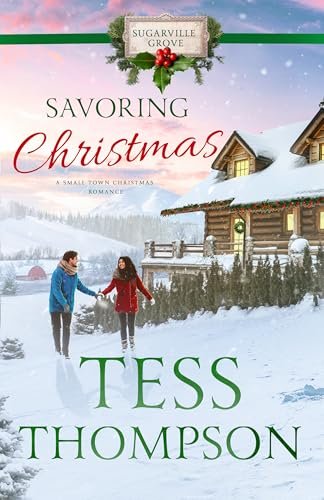 Book cover for "Savoring Christmas" by Tess Thompson