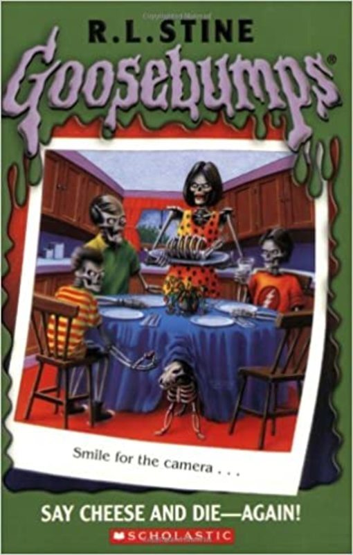 Book cover for "Say Cheese and Die-Again!" by R.L. Stine