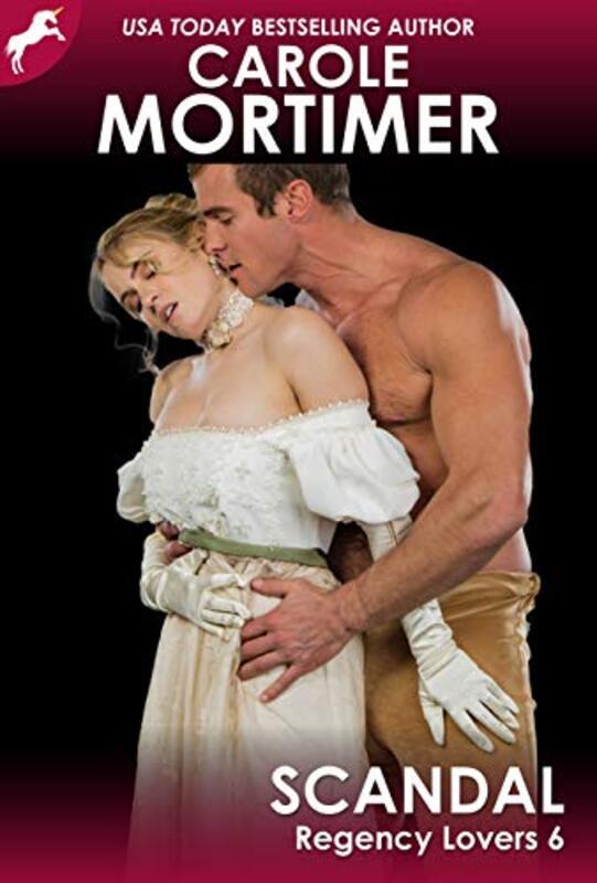 Book cover for "Scandal" by Carole Mortimer