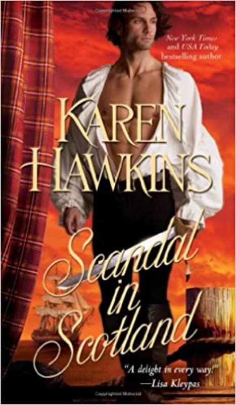 Book cover for "Scandal in Scotland" by Karen Hawkins