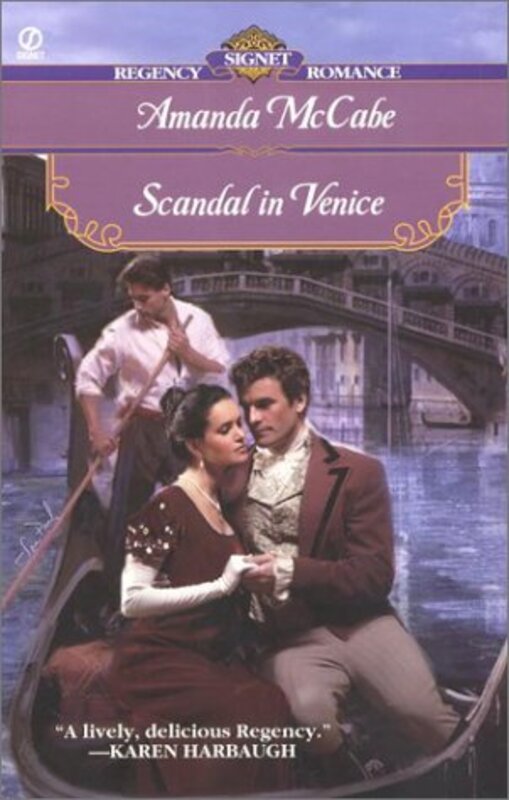 Book cover for "Scandal in Venice" by Amanda McCabe