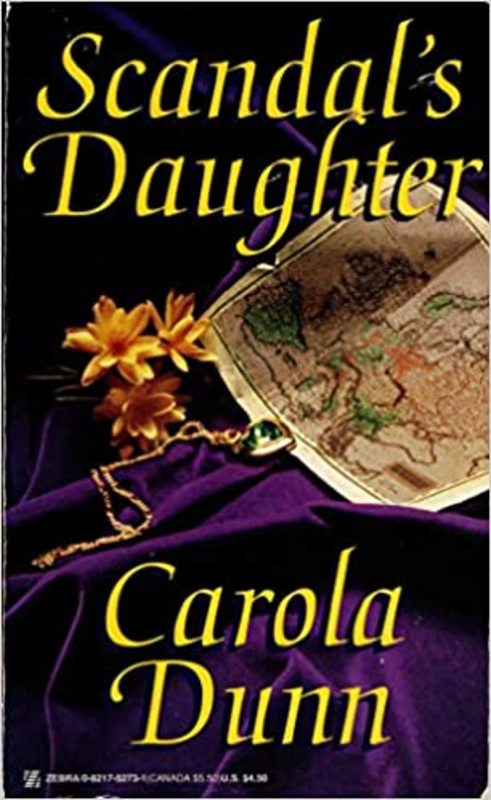 Book cover for "Scandal's Daughter" by Carola Dunn