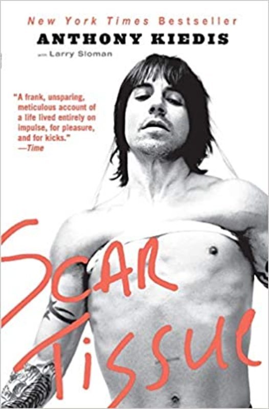 Book cover for "Scar Tissue" by Anthony Kiedis