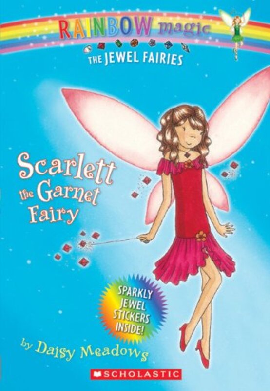 Book cover for "Scarlett The Garnet Fairy" by Daisy Meadows