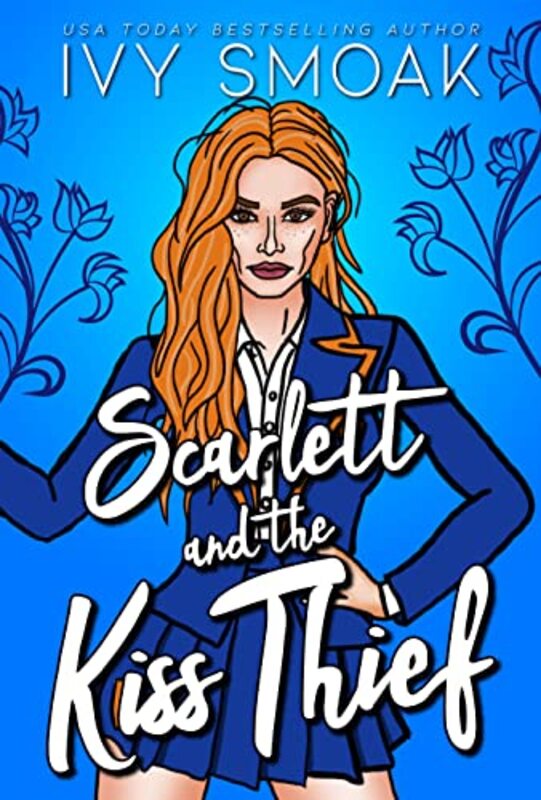 Book cover for "Scarlett and the Kiss Thief" by Ivy Smoak