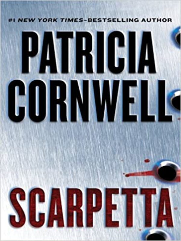Book cover for "Scarpetta" by Patricia Cornwell