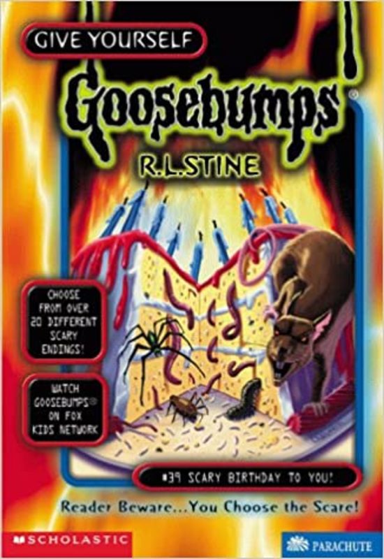 Book cover for "Scary Birthday to You!" by R.L. Stine