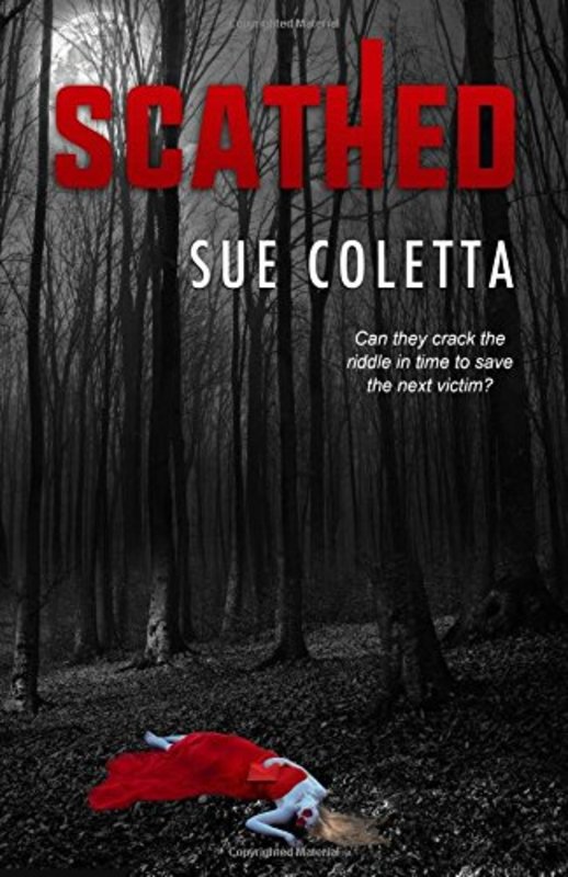Book cover for "Scathed" by Sue Coletta