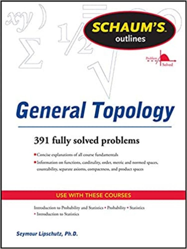 Book cover for "Schaums Outline of General Topology" by Seymour Lipschutz