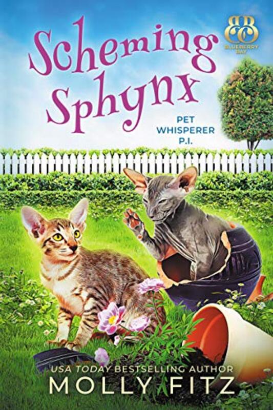 Book cover for "Scheming Sphynx" by Molly Fitz