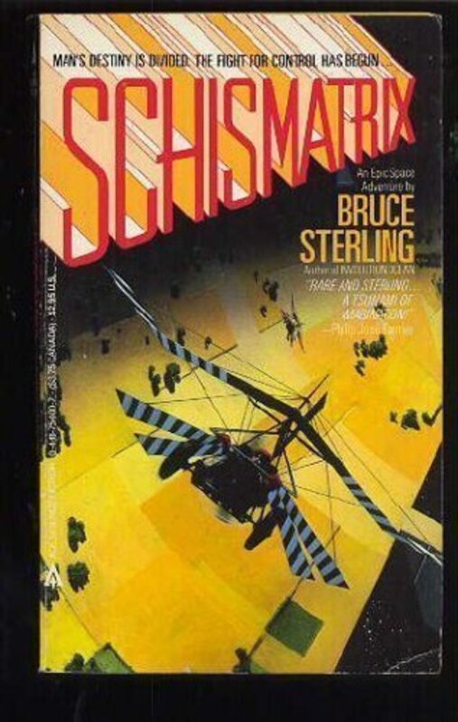 Book cover for "Schismatrix" by Bruce Sterling