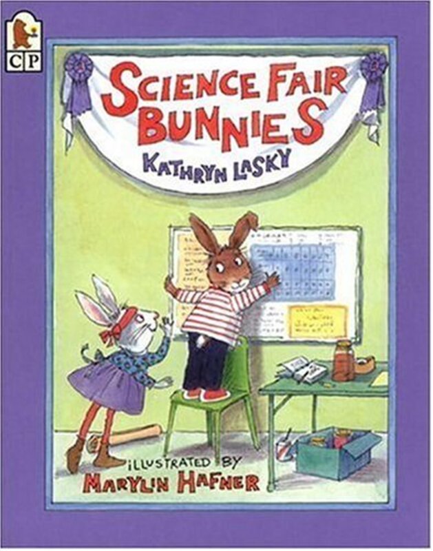Book cover for "Science Fair Bunnies" by Kathryn Lasky