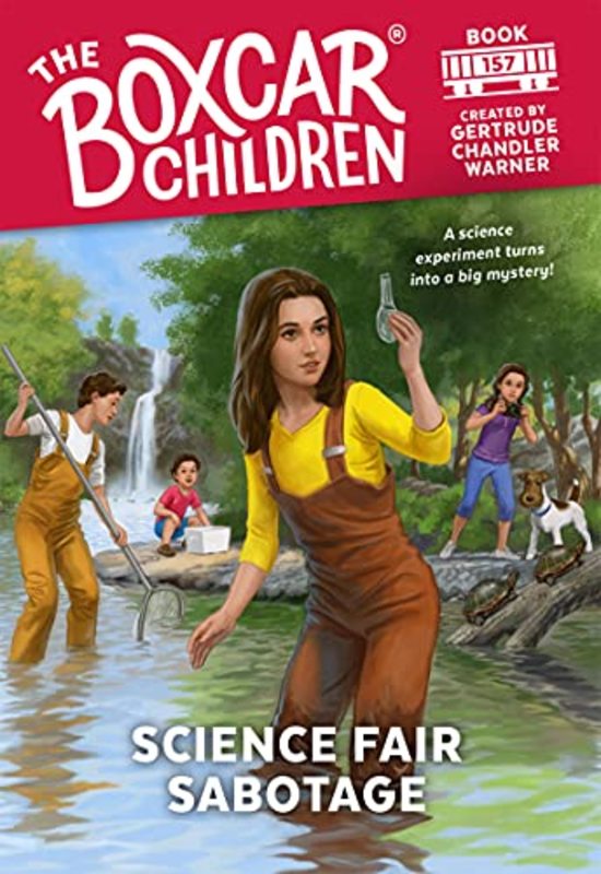 Book cover for "Science Fair Sabotage" by Gertrude Chandler Warner