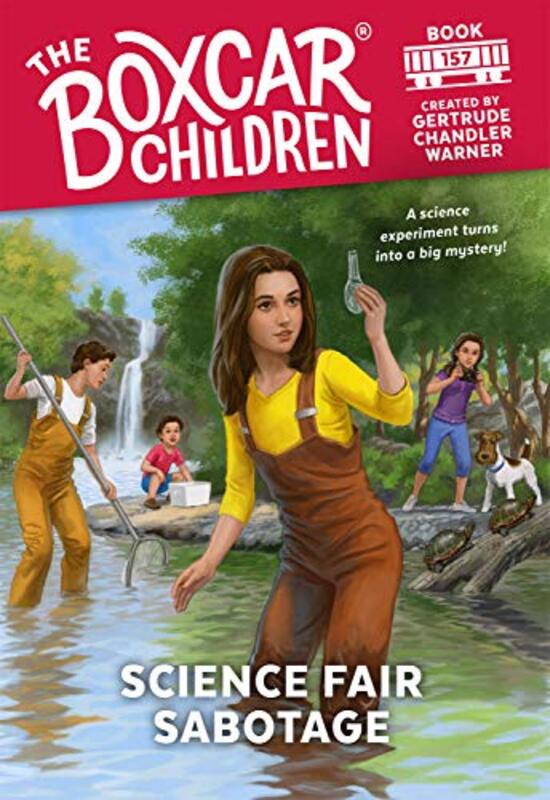 Book cover for "Science Fair Sabotage" by Gertrude Chandler Warner