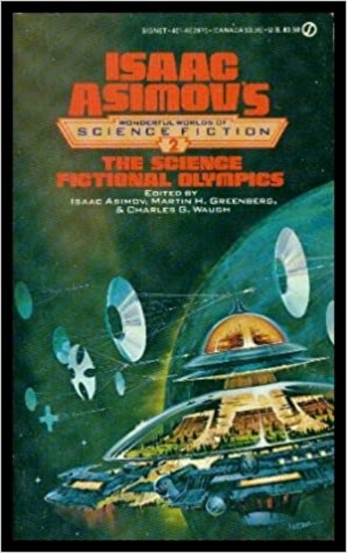 Book cover for "Science Fictional Olympics" by Isaac Asimov
