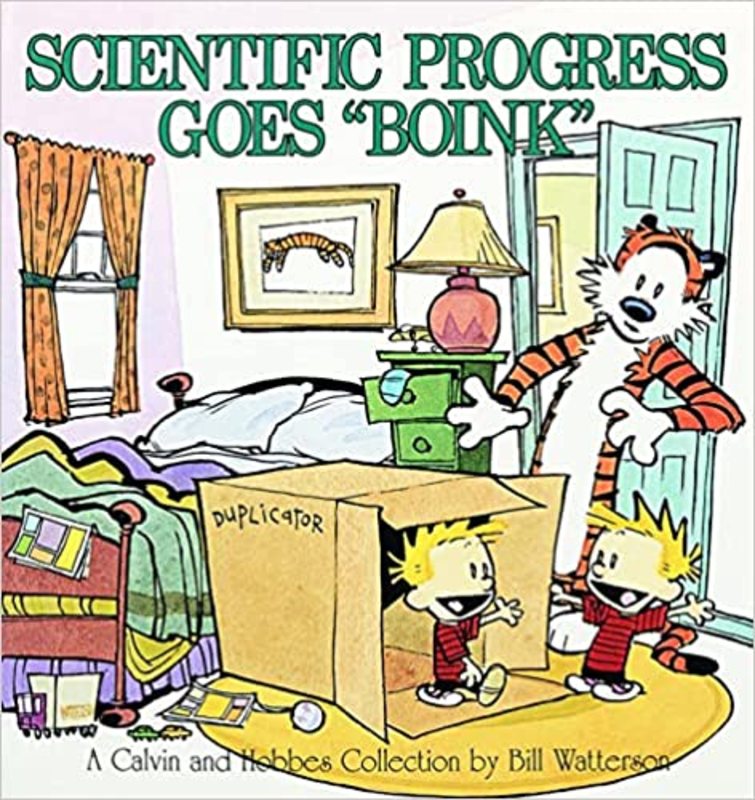 Book cover for "Scientific Progress Goes" by Bill Watterson