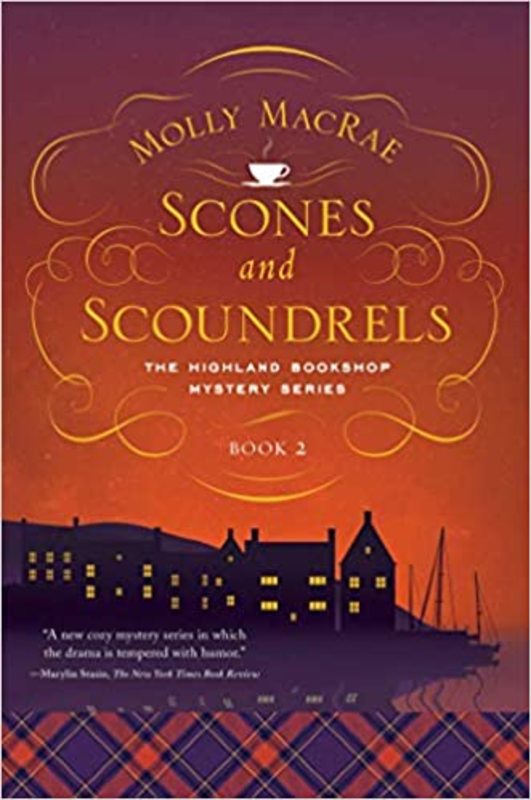 Book cover for "Scones and Scoundrels" by Molly MacRae