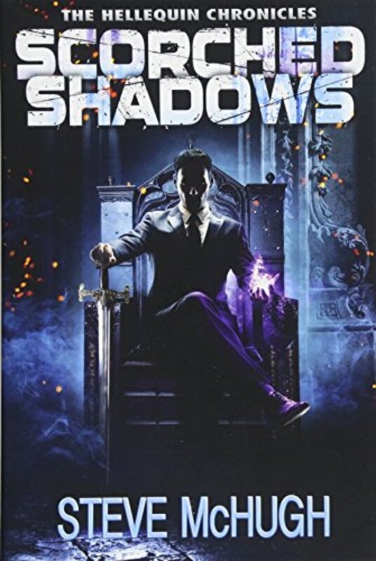Book cover for "Scorched Shadows" by Steve McHugh