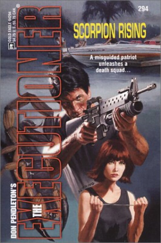 Book cover for "Scorpion Rising" by Don Pendleton