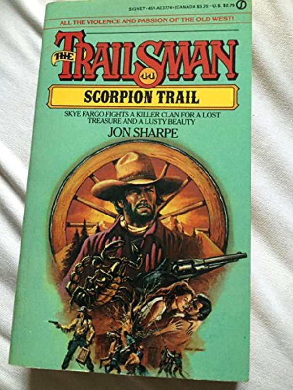 Book cover for "Scorpion Trail" by Jon Sharpe