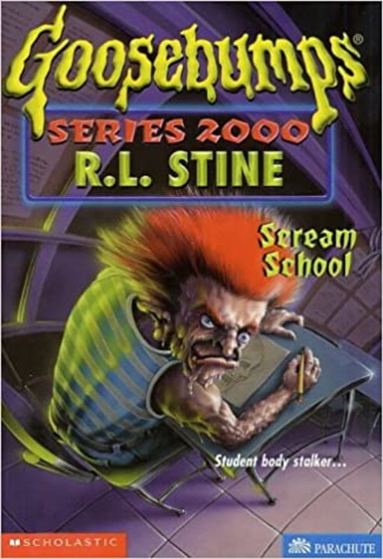 Book cover for "Scream School" by R.L. Stine